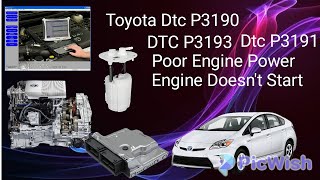 TOYOTA dtc P3190 P3191 P3191 Poor engine power Engine doesnt start Put of Fuel [upl. by Naivart]