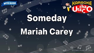 Someday – Mariah Carey Karaoke with guide [upl. by Hilario]