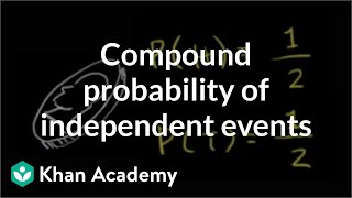 Compound probability of independent events  Probability and Statistics  Khan Academy [upl. by Ause]