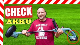 ✅ AKKU RASENTRIMMER TEST BOSCH AKKU KANTENSCHNEIDER  FREISCHNEIDER [upl. by Oibirot]