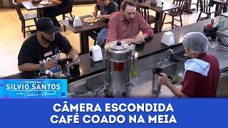 Café Coado na Meia  Câmeras Escondidas 011224 [upl. by Hgielek]