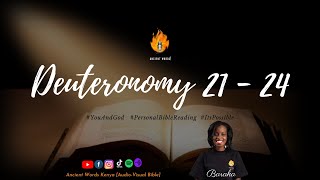 DEUTERONOMY Chapters 21  24  AudioVisual Bible [upl. by Resarf49]