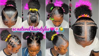 🍏🍋🍡BEST 4c natural HAIRSTYLES  𝐒𝐥𝐚𝐲𝐞𝐝 edges 🩵 NEW TRENDY NATURAL hairstyles 🍏🦋 [upl. by Ynnej]