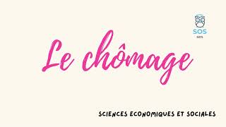 Le chômage  1 Notion en 2 minutes  SES [upl. by Ateloj]