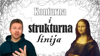 KONTURNA i STRUKTURNA linija  vježba na MONA LISI [upl. by Kone]