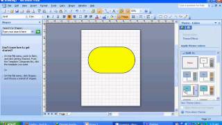 Belajar MS Visio 2007  Corner Rounding [upl. by Enrico]