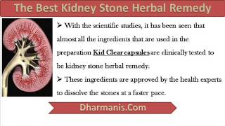 Kid Clear Capsule Is The Best Kidney Stone Herbal Remedy [upl. by Eirolam]