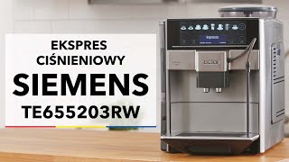 Siemens EQ6 plus s500 TE655203RW  dane techniczne  RTV EURO AGD [upl. by Nicolella]