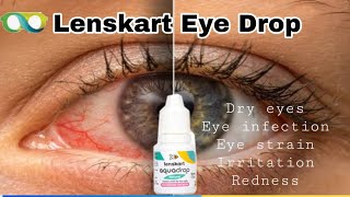 👁Lenskart aquadrop Natural Eye Drop  Treat eye infection redness burning itchingstrain [upl. by Laiceps72]