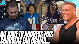 We Have To Address Some Major Drama About Our Interview With The Chargers Fan  Pat McAfee Reacts [upl. by Adnohral]