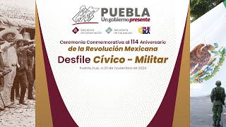 Ceremonia Conmemorativa y Desfile Cívico  Militar del 114 Aniversario de la Revolución Mexicana [upl. by Abbate]