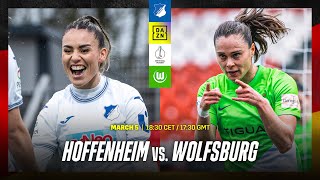 Hoffenheim vs Wolfsburg  DFBFrauen Pokal QuarterFinal Full Match [upl. by Furey]