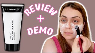 The Inkey List Kaolin Clay Mask Review  Demo [upl. by Eelrehpotsirhc]