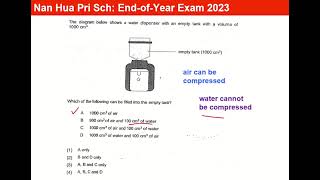 DAY8 P4 MCQ1 Matter Nan Hua Pri 2023 Singapore Primary 4 MOE Science [upl. by Margarete]