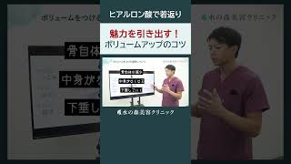 【ヒアルロン酸リフト】若く見せるコツは〇〇 shorts 水の森美容クリニック 美容整形 美容 水の森美容外科 [upl. by Norrek]