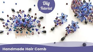 How to Make Handmade Hair Comb Easy DIY Jewelry Ideas [upl. by Enihpled]