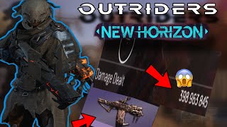 Outriders New Horizon  High Damage Trickster Build  New Transmog System Weapons amp Secret Room 20 [upl. by Etteuqal174]