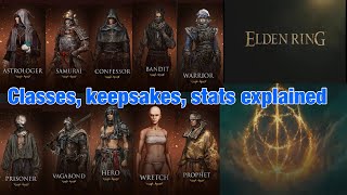 Elden Ring  Starting classes keepsakes and stats explained  Which class to choose [upl. by Lomasi]