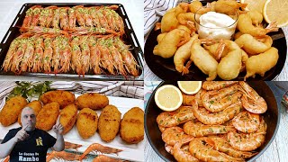 4 Recetas de Gambones o Langostinos para NAVIDAD ¡¡FACILES Y ECONOMICAS 🤩🎄BRUTAL [upl. by Haym]