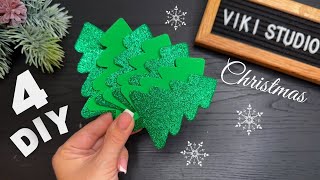 4 DIY Christmas Craft Ideas 🎄 Christmas decorations [upl. by Weyermann]