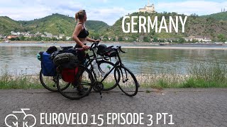 Cycling the Rhine ○ Ep 3 part 1 ○ Xanten Germany to Boppard in the Gorge  Eurovelo 15 [upl. by Kila894]