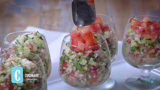 quotEnsalada Tabule en vasitosquot en pocos pasos una receta espectacular [upl. by Joktan]