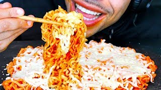 ASMR EXTREMELY CHEESY SPICY FIRE NOODLES EATING SOUNDS MUKBANG JERRY BIG BITES NO TALKING [upl. by Balas680]