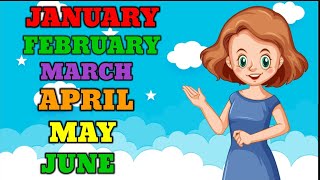 Months Name  January February  January February Ki Spelling  Months of the year [upl. by Oirasor780]