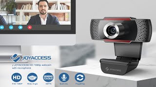 Webcam  J JOYACCESS Web Camera with Microphone [upl. by Bandur]