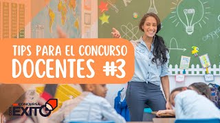 Tips Para El Concurso Docente 3 [upl. by Pengelly]