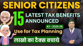 Unique Tax Benefits to Senior Citizens  Senior Citizen Tax Benefits  senior citizen Tax Deductions [upl. by Brandie860]