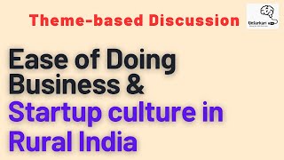 Ease of Doing business and Opportunities in Startup sector [upl. by Ahsuoj266]