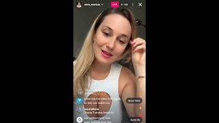 Anna Marisax on instagram live [upl. by Ettore585]