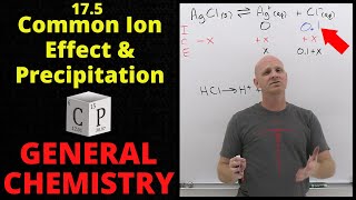 175 Common Ion Effect and Precipitation  General Chemistry [upl. by Garson]