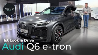 Audi Q6 etron 1st Look amp Drive [upl. by Alur]