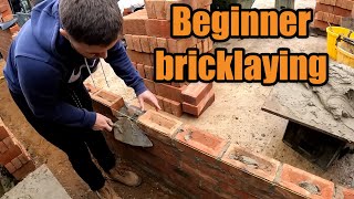 Apprentice first time on the face brickwork [upl. by Sailesh]