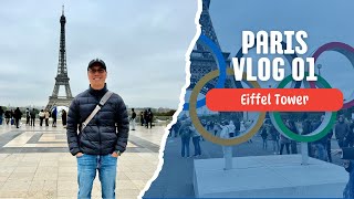 Paris Vlog 01  Stunning Views of the Eiffel Tower from Trocadéro  Oct 3 2024 [upl. by Froh786]