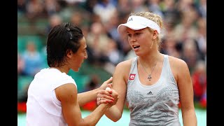 Caroline Wozniacki vs Francesca Schiavone RG 2010 Highlights [upl. by Lewendal838]