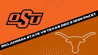 Texas Longhorns vs Oklahoma State Cowboys Prediction and Picks  Big 12 Championship Picks Week 14 [upl. by Alemac]