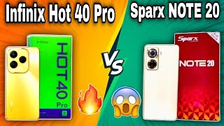 Sparx Note 20 vs Infinix Hot 40 Pro 🔥  108MP vs 50MP  Which one is better   different gupshup [upl. by Sosna]