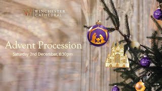 120223 Advent Procession live from Winchester Cathedral 🇺🇦 [upl. by Abil]