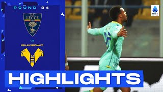 LecceVerona 01  Ngonge hauls Verona out of the hot zone Goal amp Highlights  Serie A 202223 [upl. by Nil]