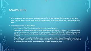 Lecture 5 of 18  How to take snapshots in oracle virtual box [upl. by Yennej]