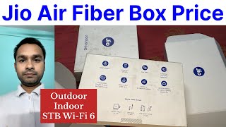 Jio Air Fiber Set Top Box Price Outdoor Indoor HDMI TV Cable LAN Poe Injector N QSG Ethernet [upl. by Lativa]