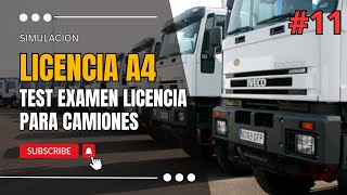 2024 EXAMEN CLASE A4 CHILE OBTEN LA LICENCIA PROFESIONAL A4 PARA CAMION TEST EXAMEN CLASE A4 CHILE [upl. by Namad]