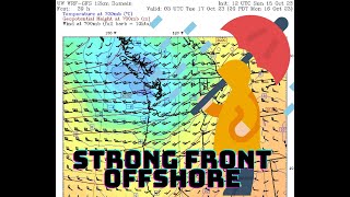 Oct 15 Weather Pacific NW Strong Front Update [upl. by Benedikta]