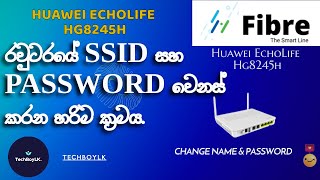 How to Change SLT FiBRE WIFI Name and Password  Sinhala  techboyLK [upl. by Aelegna]