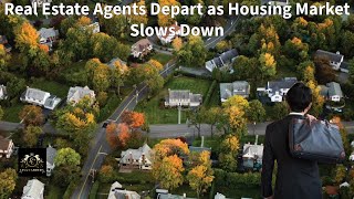 Real Estate Agents Depart as Housing Market Slows Down [upl. by Suoivatnod]