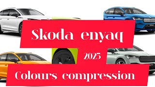 skoda enyaq 2025 colours compression [upl. by Bunni]