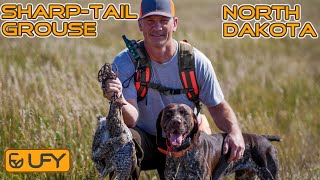 Sharptailed Grouse Hunting North Dakota  First Ever [upl. by Ahsenid416]